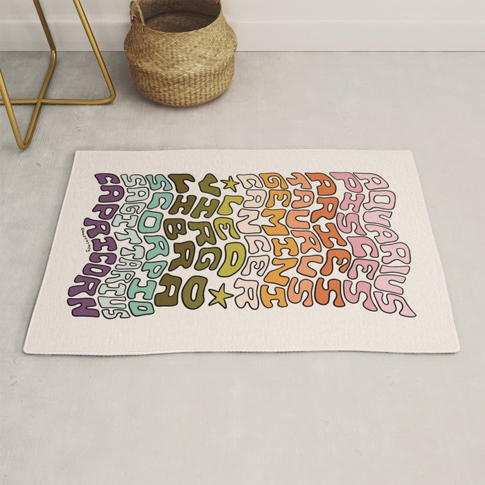 Zodiac Sign List Rug Gallery Image 1