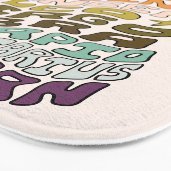 Zodiac Sign List Bath Mat Gallery Image 3
