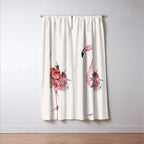 Flamingo Floral Window Curtain Gallery Image 3
