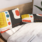 Colorful Bold Abstract Modern Artwork H02 Pillow Sham Gallery Image 2
