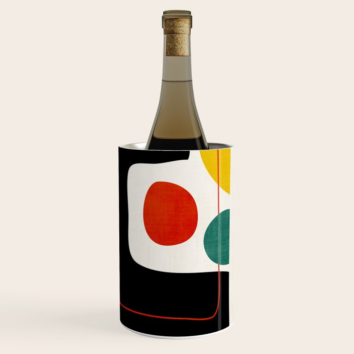 Colorful Bold Abstract Modern Artwork H02 Wine Chiller Gallery Image 3