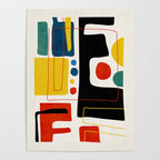 Colorful Bold Abstract Modern Artwork H02 Poster Gallery Image 4