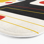 Colorful Bold Abstract Modern Artwork H02 Bath Mat Gallery Image 3