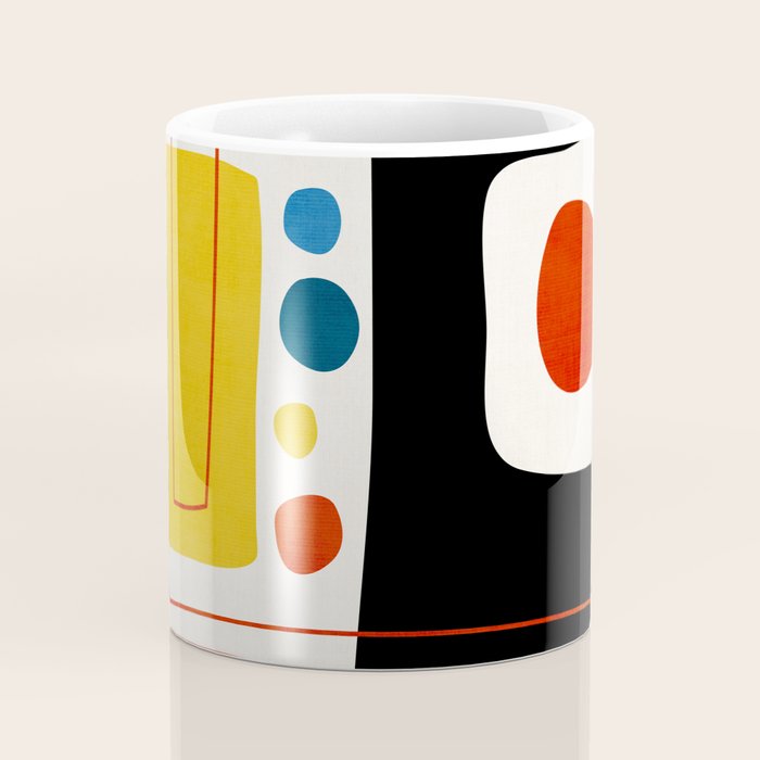 Colorful Bold Abstract Modern Artwork H02 Coffee Mug Gallery Image 4