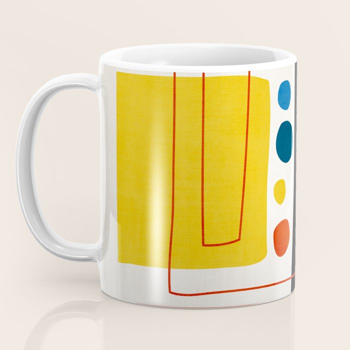 Colorful Bold Abstract Modern Artwork H02 Coffee Mug Gallery Image 3