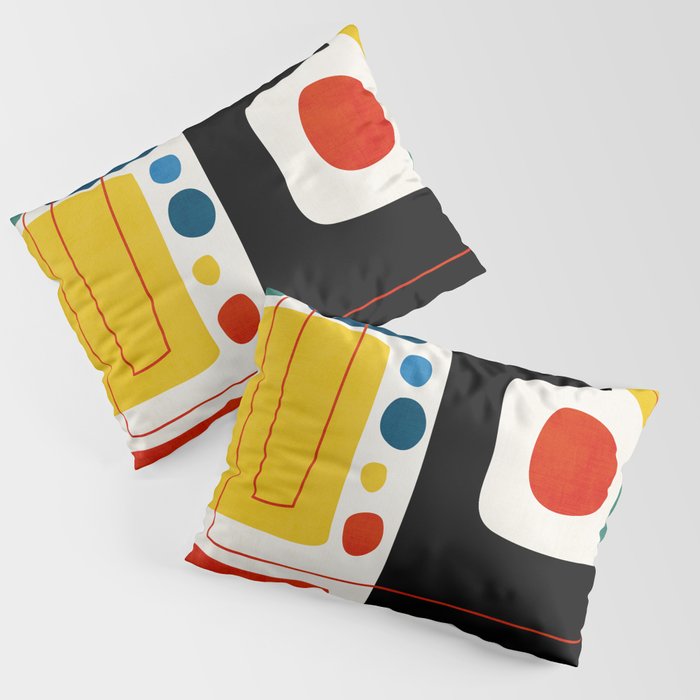 Colorful Bold Abstract Modern Artwork H02 Pillow Sham Gallery Image 3