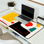 Colorful Bold Abstract Modern Artwork H02 Desk Mat Gallery Image 2