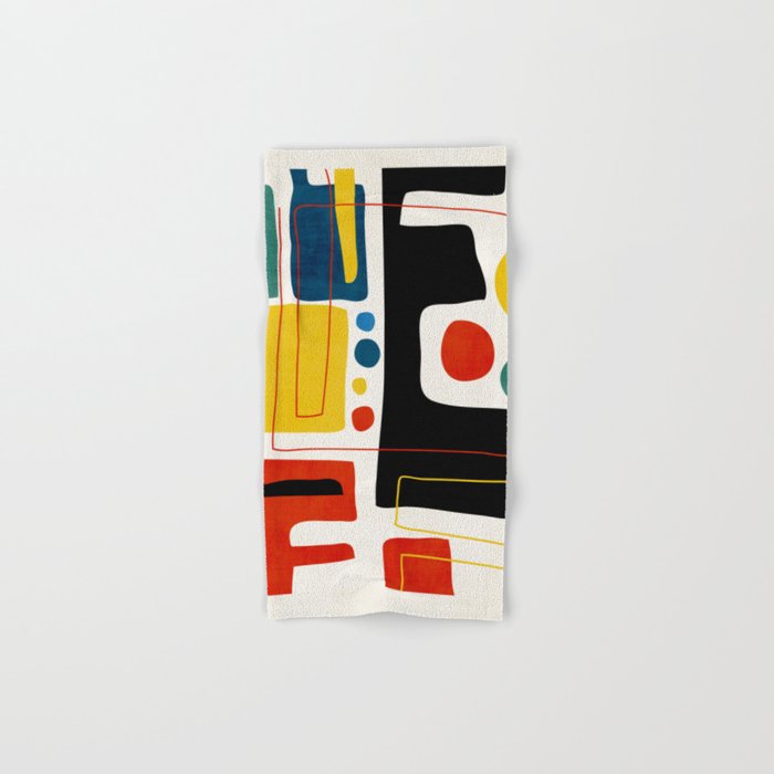 Colorful Bold Abstract Modern Artwork H02 Bath Towel Gallery Image 1