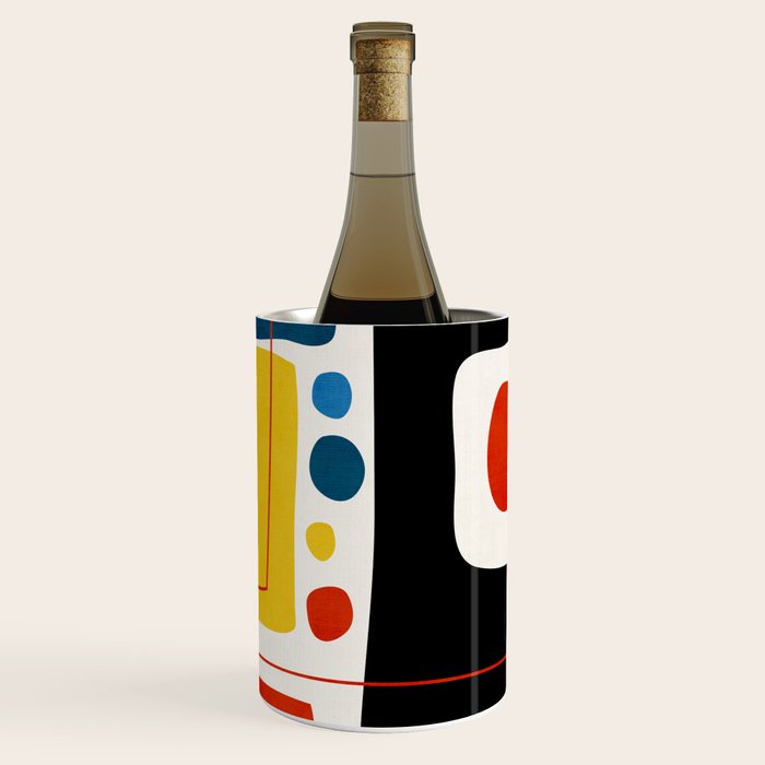 Colorful Bold Abstract Modern Artwork H02 Wine Chiller Gallery Image 1