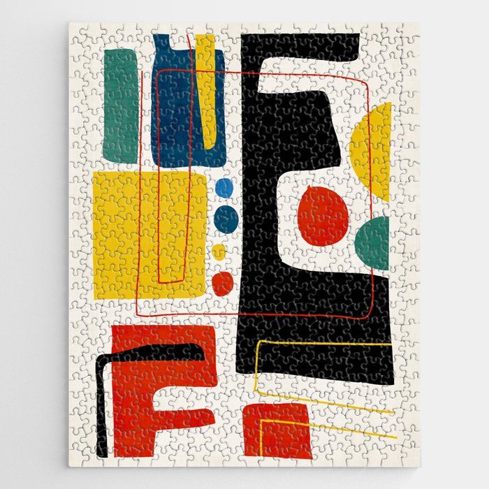Colorful Bold Abstract Modern Artwork H02 Jigsaw Puzzle Gallery Image 1