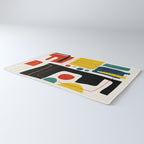 Colorful Bold Abstract Modern Artwork H02 Rug Gallery Image 3