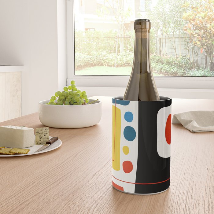 Colorful Bold Abstract Modern Artwork H02 Wine Chiller Gallery Image 4
