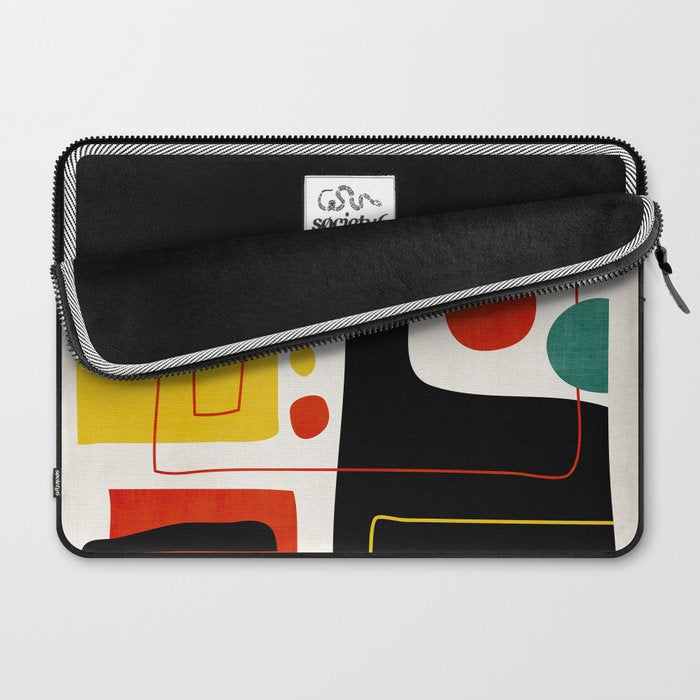 Colorful Bold Abstract Modern Artwork H02 Laptop Sleeve Gallery Image 2