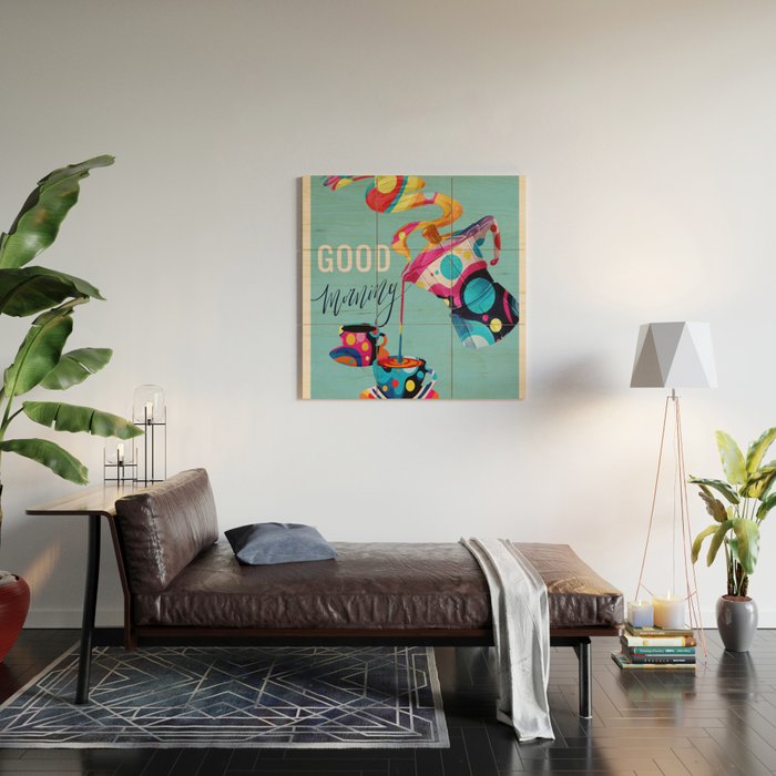 Coffee Time 1 Wood Wall Art Gallery Image 2