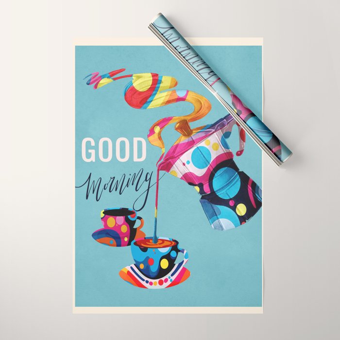 Coffee Time 1 Wrapping Paper Gallery Image 1