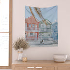 costa nova beach ii  - portugal Wall Tapestry Gallery Image 2
