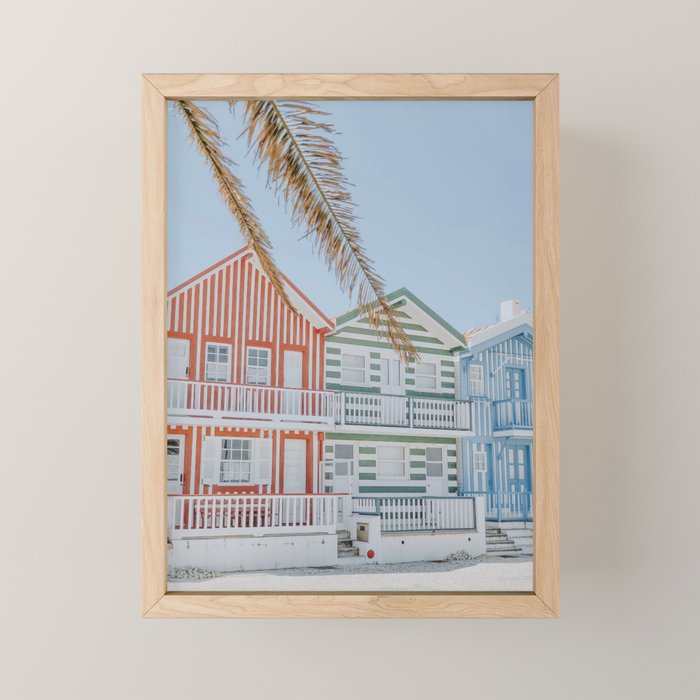 costa nova beach ii  - portugal Mini Art Print Gallery Image 1