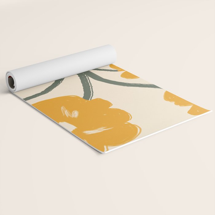 Modern Botanicals No 7 Yoga Mat Gallery Image 2