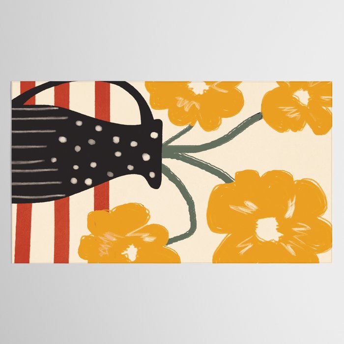 Modern Botanicals No 7 Tablecloth Gallery Image 2