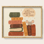 Mouse's Book Pile Serving Tray Gallery Image 1