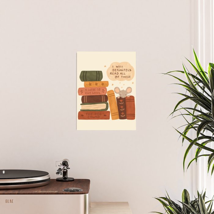 Mouse's Book Pile Poster Gallery Image 2