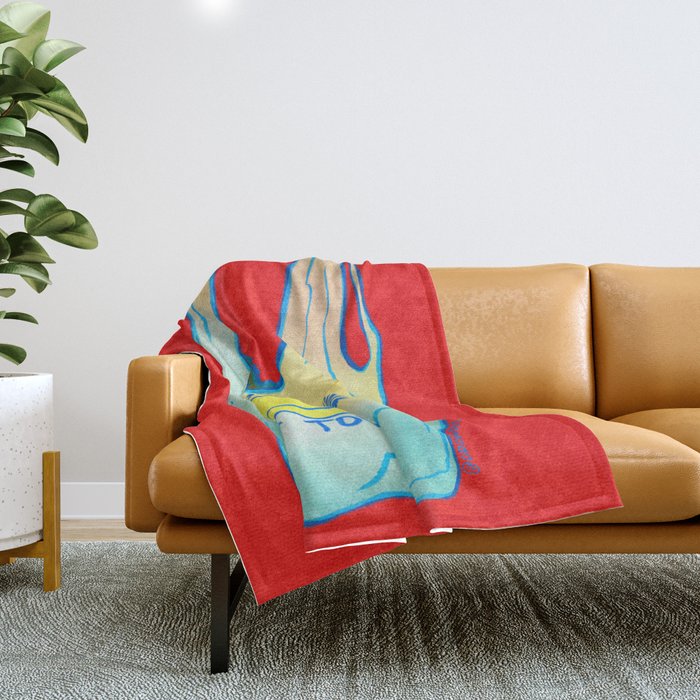 I'm a Plastic Bag Throw Blanket Gallery Image 1