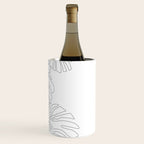 Monstera Leaf Line Drawing Wine Chiller Gallery Image 3