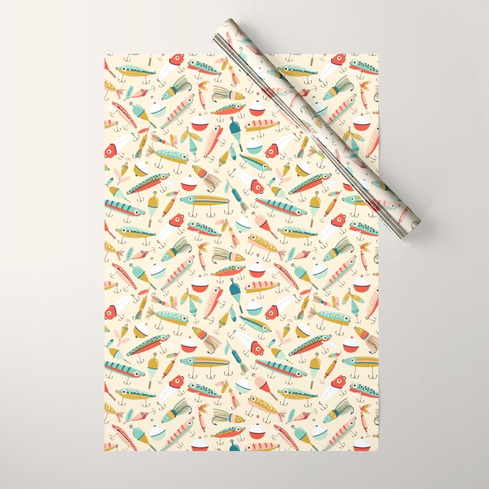 Fishing Lures Wrapping Paper Gallery Image 1