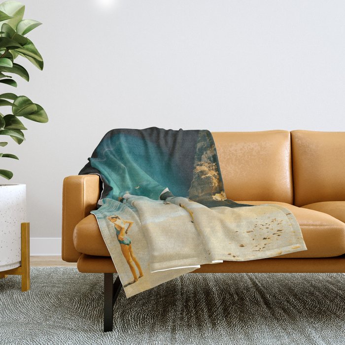 Space Beach Throw Blanket Gallery Image 1