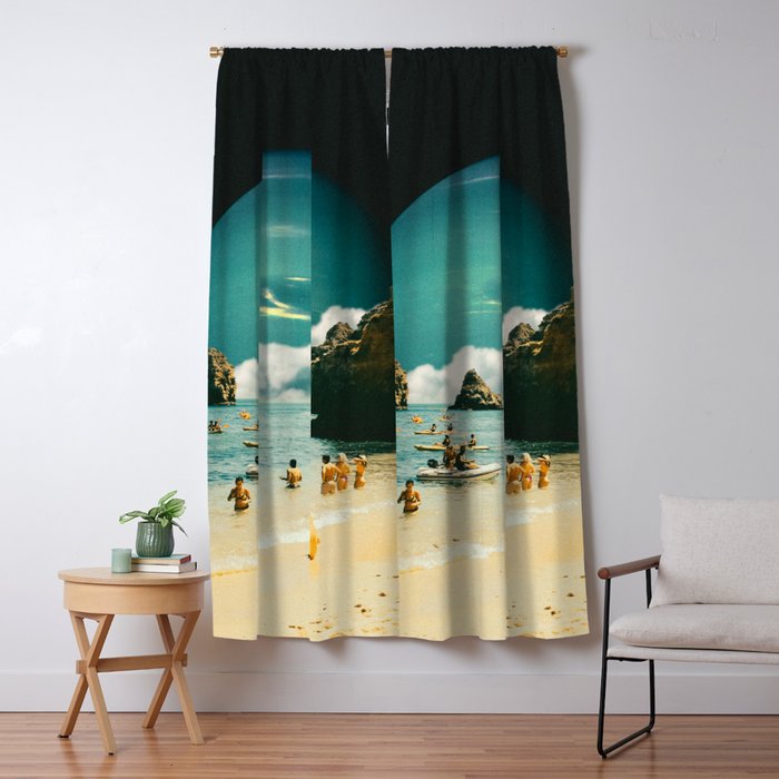 Space Beach Window Curtain Gallery Image 1