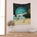 Space Beach Wall Tapestry Gallery Image 2