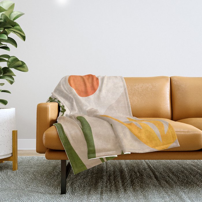 Southwest Sunset Gaze - Colorful Landscape Throw Blanket Gallery Image 1