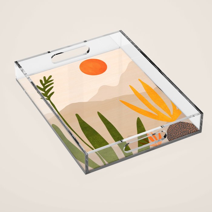 Southwest Sunset Gaze - Colorful Landscape Acrylic Tray Gallery Image 1