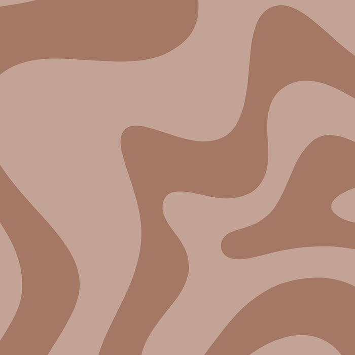 Retro Liquid Swirl Abstract Pattern in Double Mocha Coffee Mug Gallery Image 2