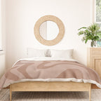 Retro Liquid Swirl Abstract Pattern in Double Mocha Duvet Cover Gallery Image 3