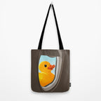 Hello! Yellow Duck Tote Bag Gallery Image 2