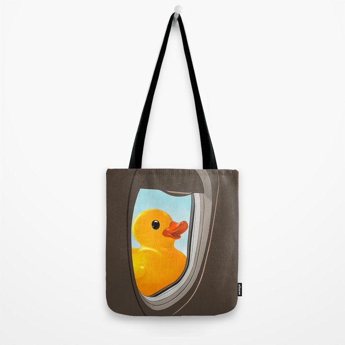 Hello! Yellow Duck Tote Bag Gallery Image 2