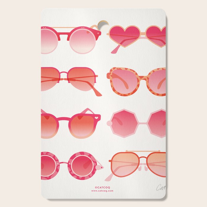 Sunglasses Collection â Pink OmbrÃ© Palette Cutting Board Gallery Image 1