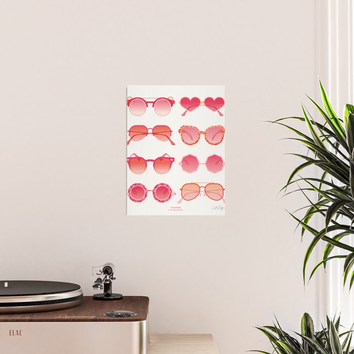 Sunglasses Collection - Pink OmbrÃ© Palette Poster Gallery Image 2