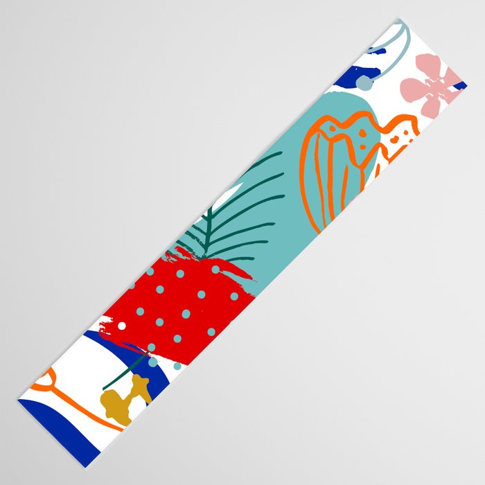 Summer Floral Prints, Abstract, Colourful Prints. Table Runner Gallery Image 3