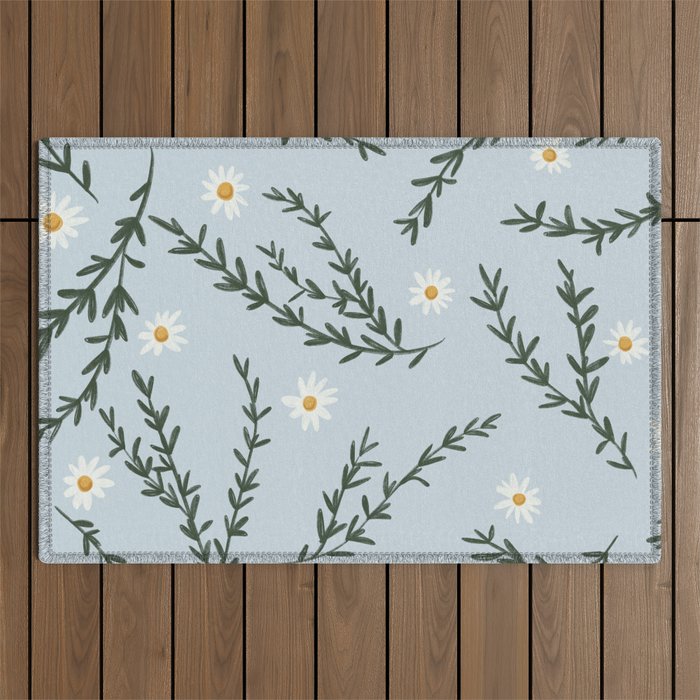 Chamomile and Rosemary  Outdoor Rug Gallery Image 1
