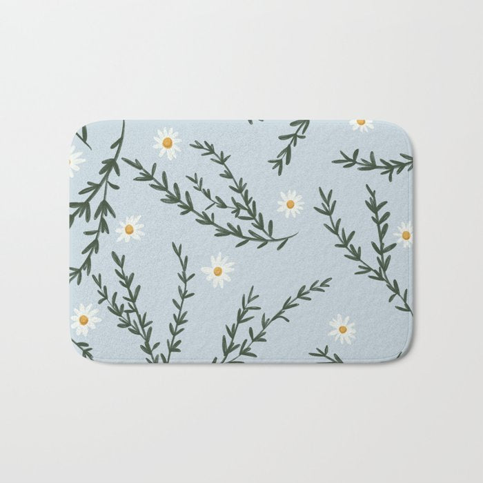 Chamomile and Rosemary  Bath Mat Gallery Image 1