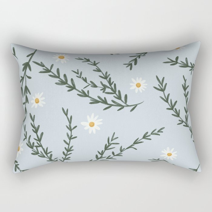 Chamomile and Rosemary  Rectangular Pillow Gallery Image 2