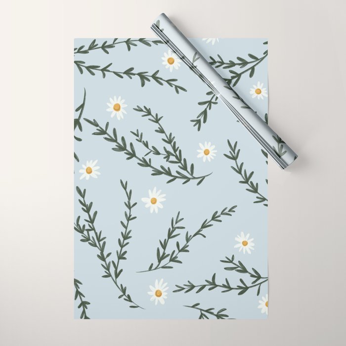Chamomile and Rosemary  Wrapping Paper Gallery Image 1