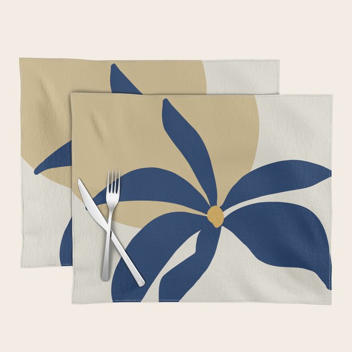 The Flower And The Sun, Floral Prints Placemat Gallery Image 1