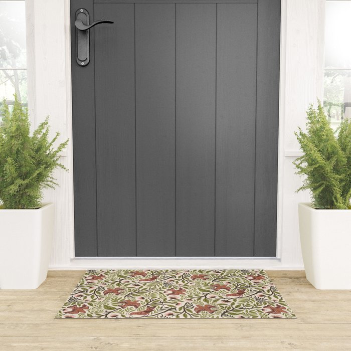 Secret Garden Spring Birds Welcome Mat Gallery Image 3