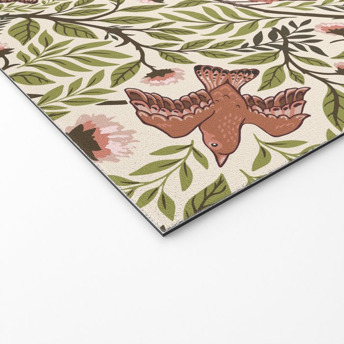 Secret Garden Spring Birds Welcome Mat Gallery Image 2