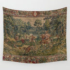 Antique 16th Century Pastoral Hunting Scene Flemish Tapestry Wall Tapestry Gallery Image 4