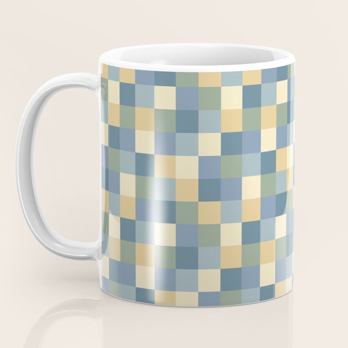 Bold Natural Checks Pattern - Small VIII Coffee Mug Gallery Image 3