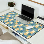 Bold Natural Checks Pattern - Small VIII Desk Mat Gallery Image 2